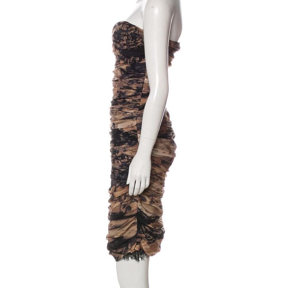 Diane-von-Furstenberg Women's strapless Silk Dress L - Picture 2 of 8